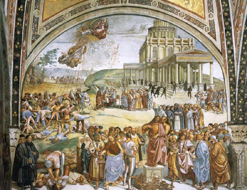 Teach and deeds of the Antichrist, Luca Signorelli